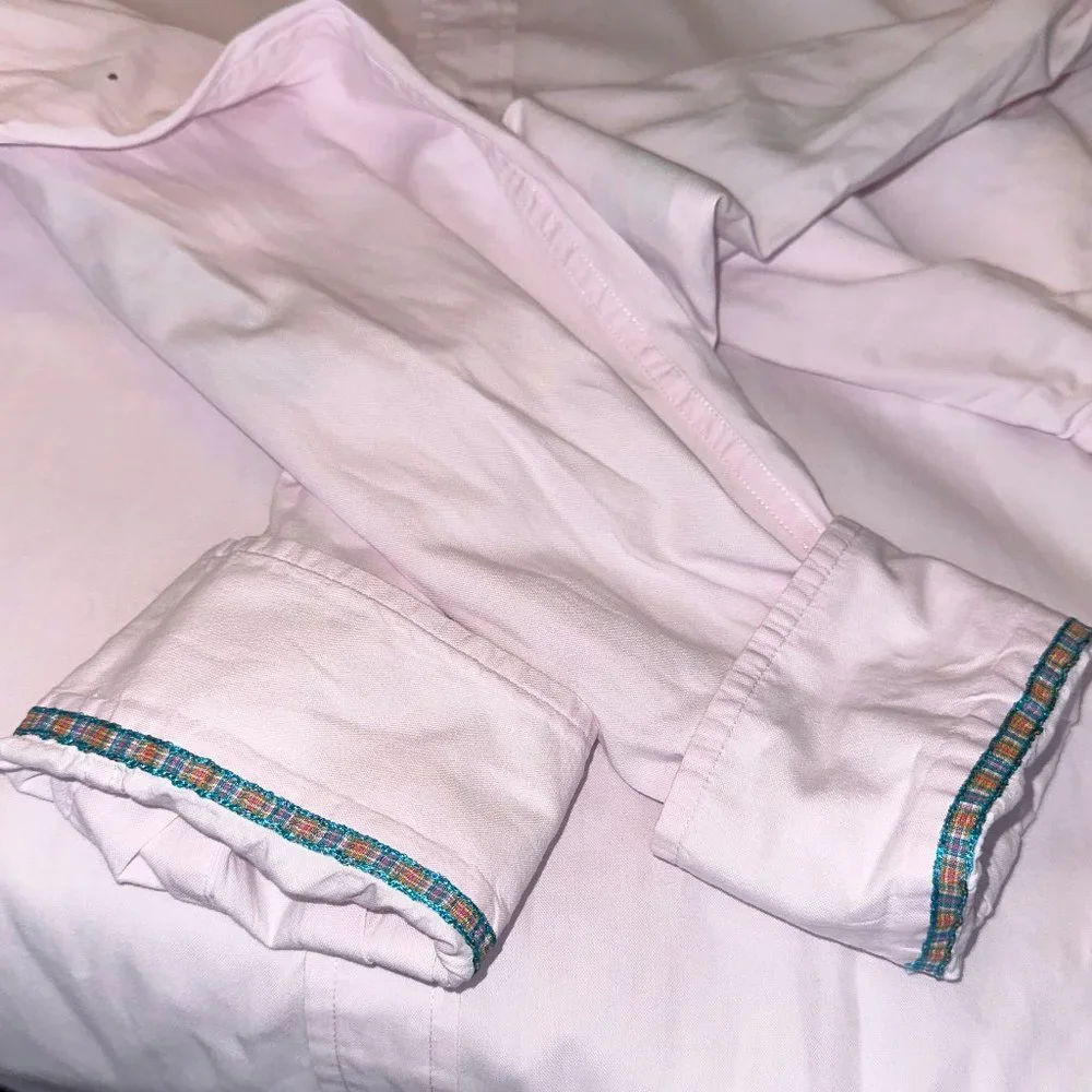 Robert Graham The Freshly Laundered‎ Shirt 100% Cotton Pink Size XXL